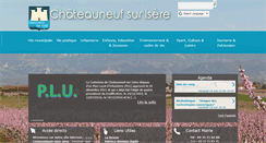 Desktop Screenshot of chateauneufsurisere.fr